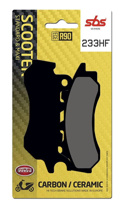SBS Organic Front Brake Pads 233HF