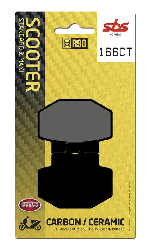 SBS Organic Rear Brake Pads 166CT