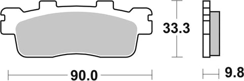 SBS Sintered Metal Front & Rear Brake Pads 204MS