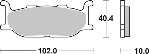 SBS Organic Front Brake Pads 663HF