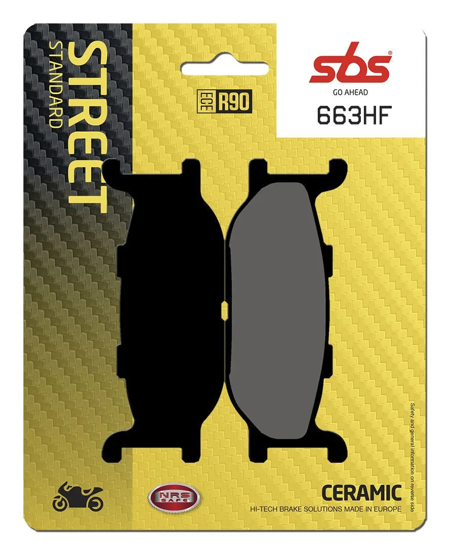 SBS Organic Front Brake Pads 663HF