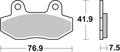 SBS Sintered Metal Front Brake Pads 814HS