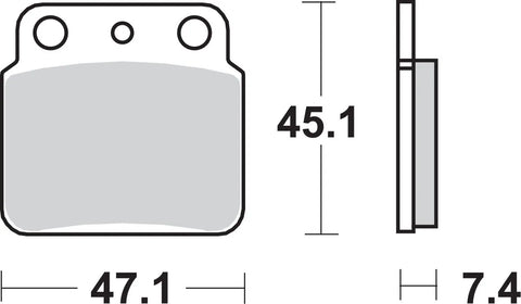 SBS Sintered Metal Rear Brake Pads 649SI