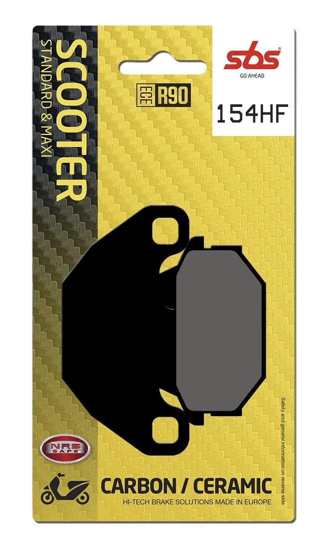 SBS Organic Front & Rear Brake Pads 154HF