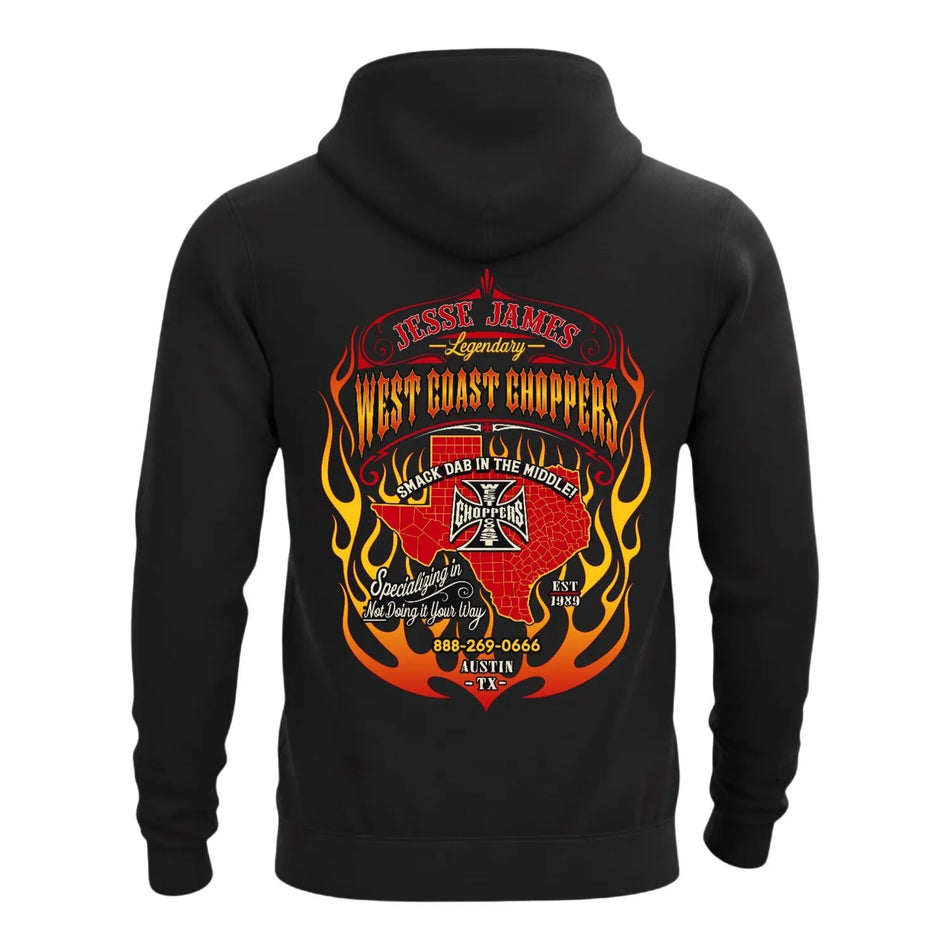West Coast Choppers Smack Dab Hoodie Black