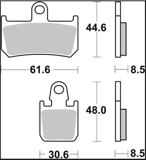 Brembo Ceramic Front Brake Pads 07YA46RC
