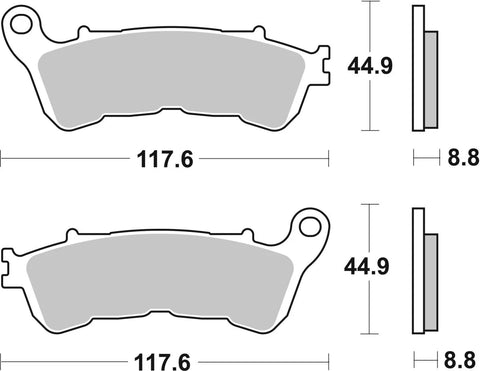 SBS Sintered Metal Front Brake Pads 192MS