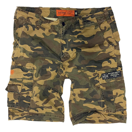 West Coast Choppers CFL Cargo Shorts Vintage Camo