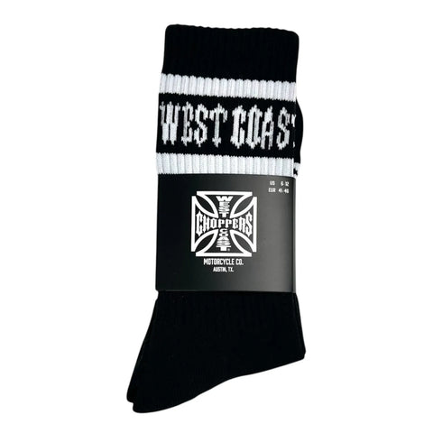 West Coast Choppers OG Crew Socks Black