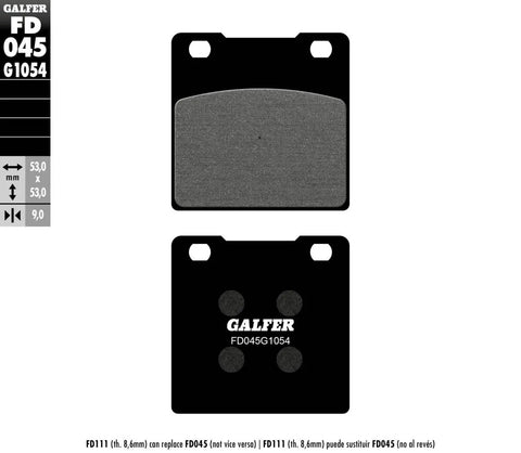 Galfer Sintered Metal Front Brake Pads FD045G1054