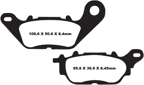 EBC Organic Front & Rear Brake Pads SFA464