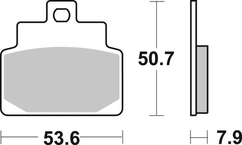 SBS Organic Front & Rear Brake Pads 153CT