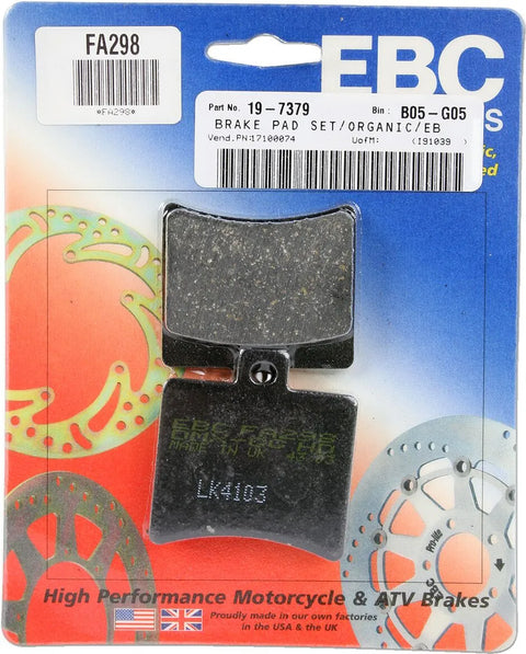 EBC Organic Rear Brake Pads FA298