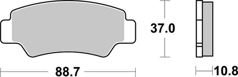 SBS Sintered Metal Front Brake Pads 933HS