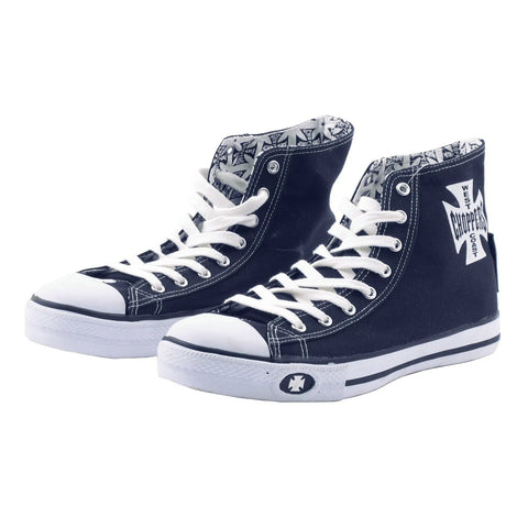 West Coast Choppers Warrior Hi-Top Shoes Navy