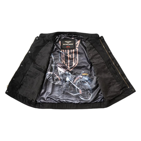 West Coast Choppers x 13 1/2 Dominator Black Canvas Riding Vest