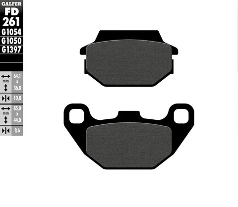 Galfer Sintered Metal Front & Rear Brake Pads FD261G1054
