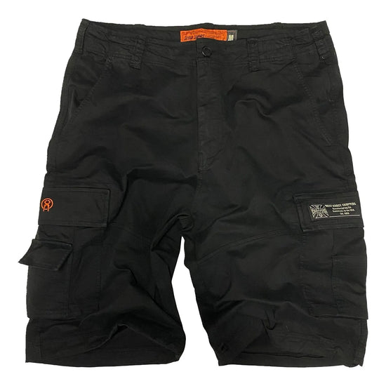 West Coast Choppers CFL Cargo Shorts Vintage Black
