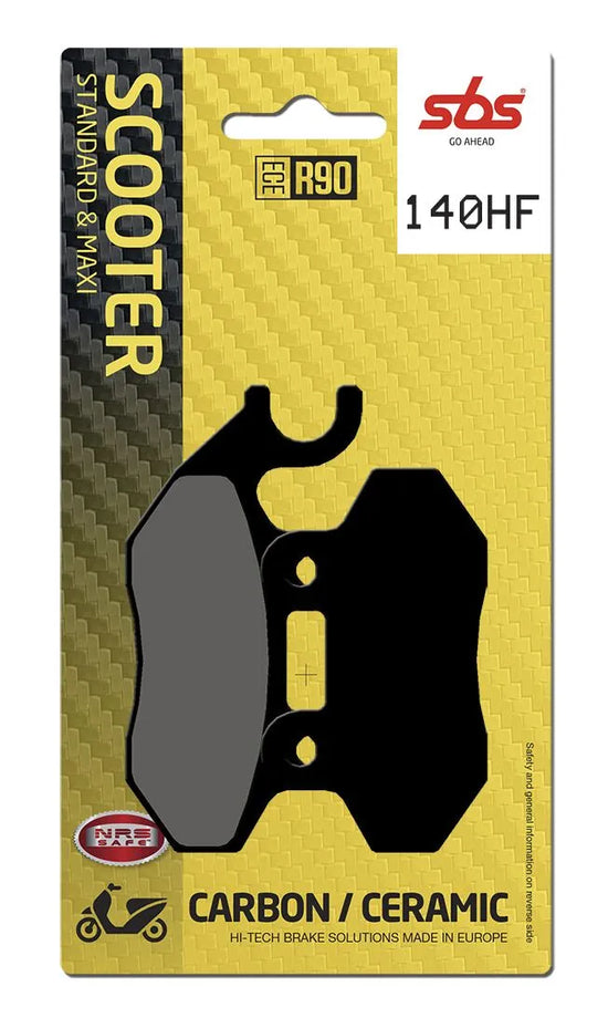 SBS Organic Front & Rear Brake Pads 140HF