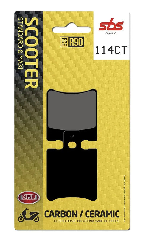 SBS Organic Front Brake Pads 114CT