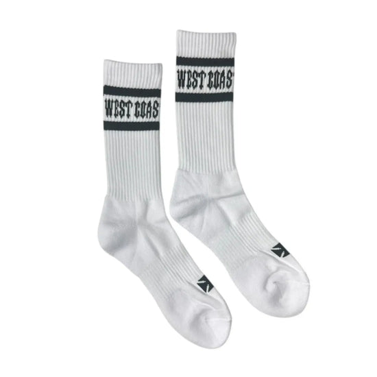 West Coast Choppers OG Crew Socks White