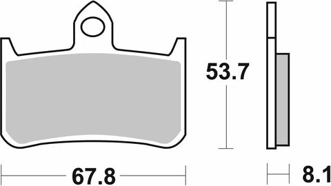 SBS Sintered Metal Front Brake Pads 622HS