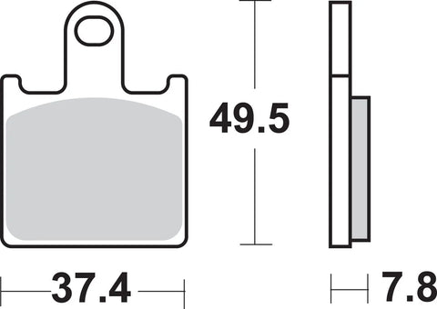 SBS Sintered Metal Front Brake Pads 838HS