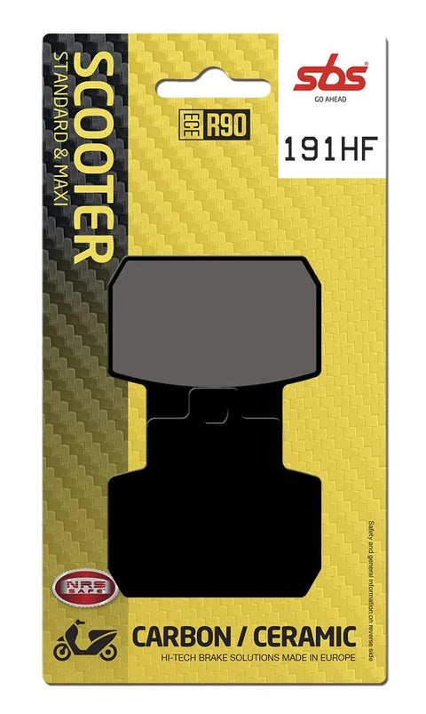 SBS Organic Rear Brake Pads 191HF
