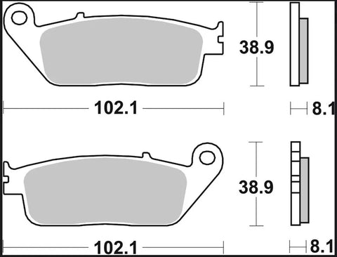 Brembo Sintered Metal Front & Rear Brake Pads 07074XS