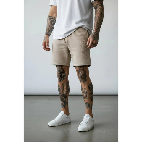 West Coast Choppers Embossed Shorts Stone