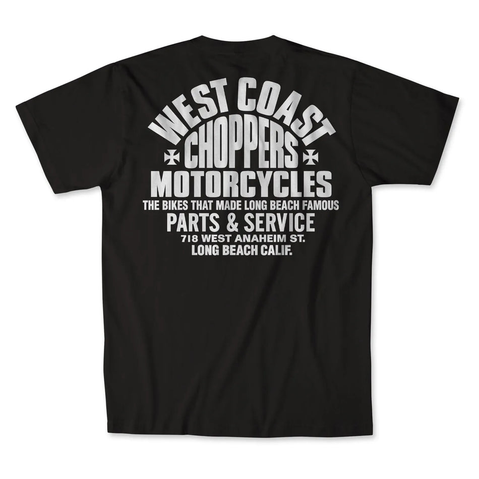 West Coast Choppers Parts T-Shirt Black/White