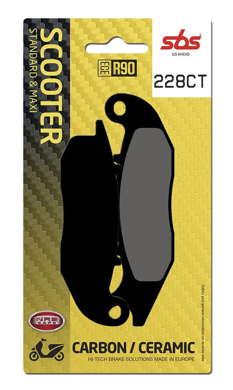 SBS Organic Front Brake Pads 228CT