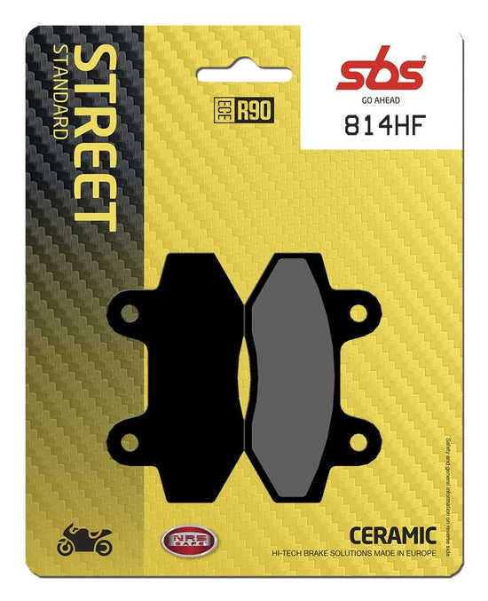SBS Organic Front & Rear Brake Pads 814HF