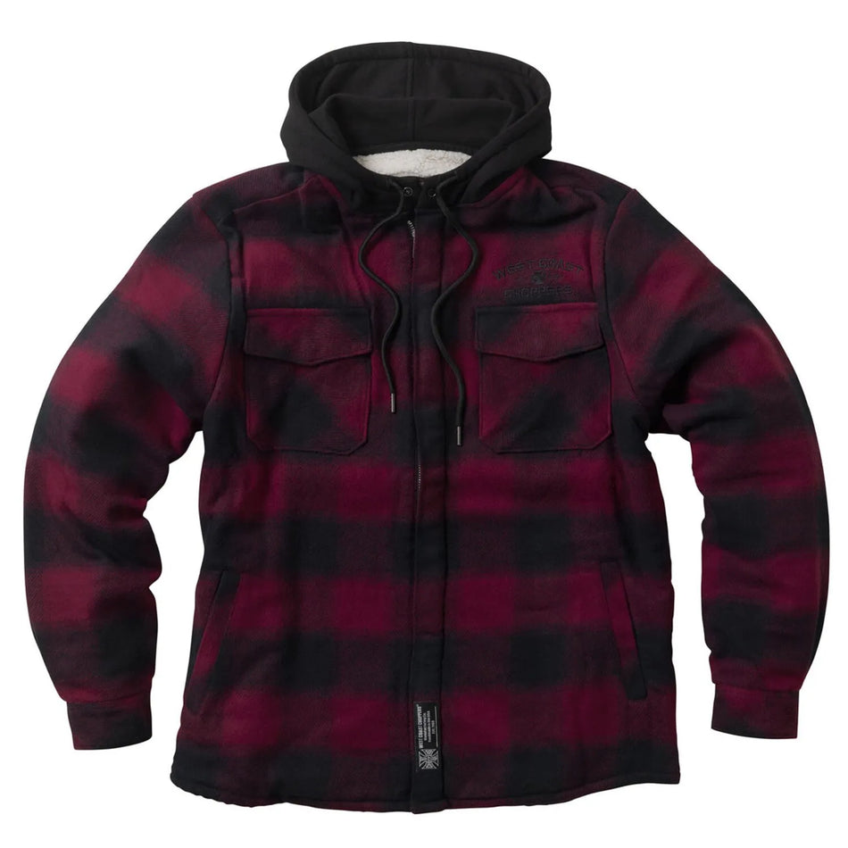 West Coast Choppers Hell Bent Flannel Jacket Red/Black