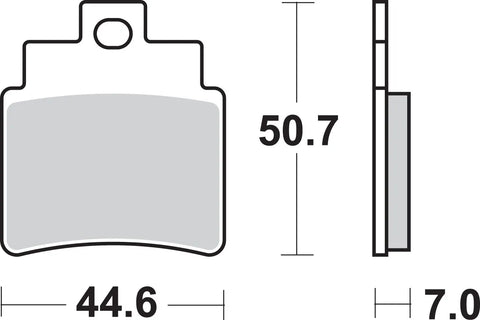 SBS Sintered Metal Rear Brake Pads 775SI