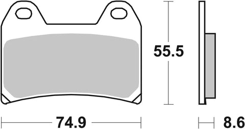 SBS Sintered Metal Front Brake Pads 706DS-2