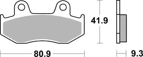 SBS Organic Front Brake Pads 125HF
