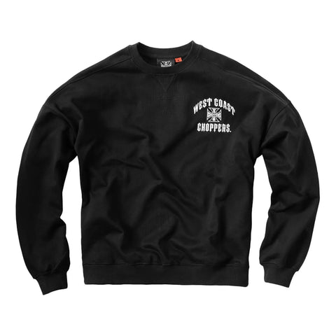West Coast Choppers Iron Oversized Sweatshirt Black