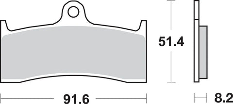 SBS Ceramic Front Brake Pads 676HS