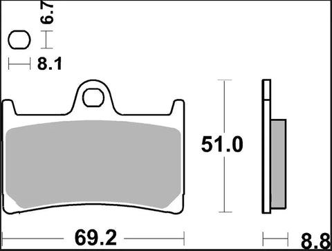 Brembo Ceramic Front Brake Pads 07YA23RC
