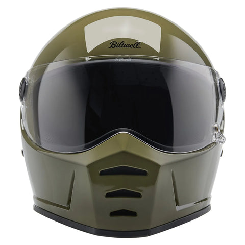 Biltwell Lane Splitter Helmet Olive Green