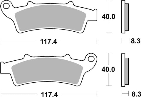 SBS Sintered Metal Front Brake Pads 159MS