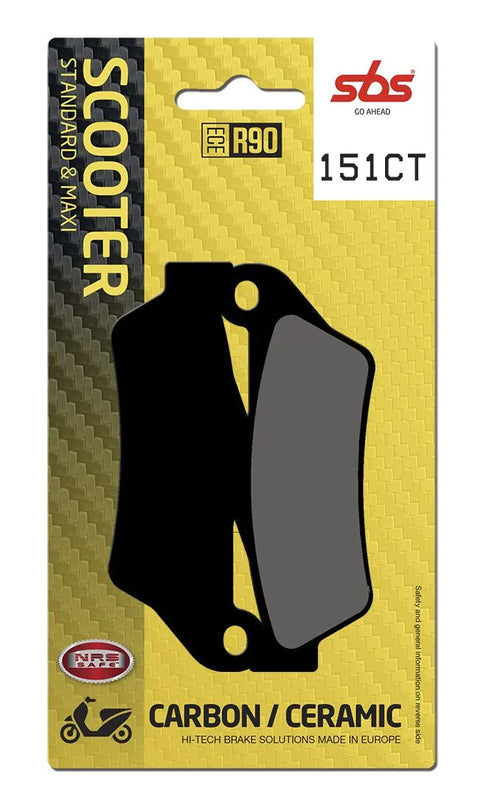 SBS Organic Front & Rear Brake Pads 151CT