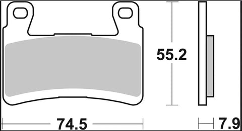 Brembo Ceramic Front Brake Pads Kawasaki ZX-6 R 636 ABS / ZX-6 R 636 07KA29RC