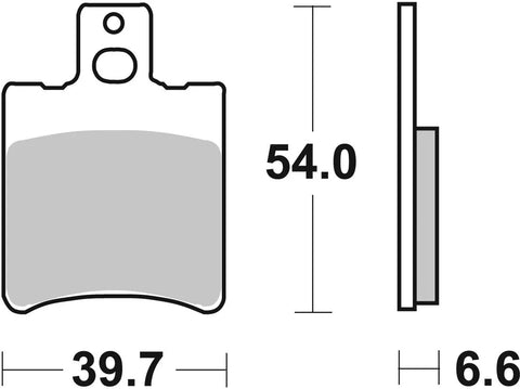 SBS Organic Front Brake Pads 114CT