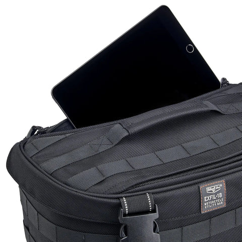 Biltwell Exfil-18 Throw-Over Saddlebags, Black