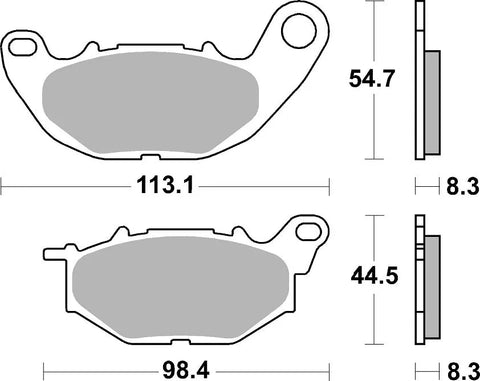 SBS Sintered Metal Front Brake Pads 931RST