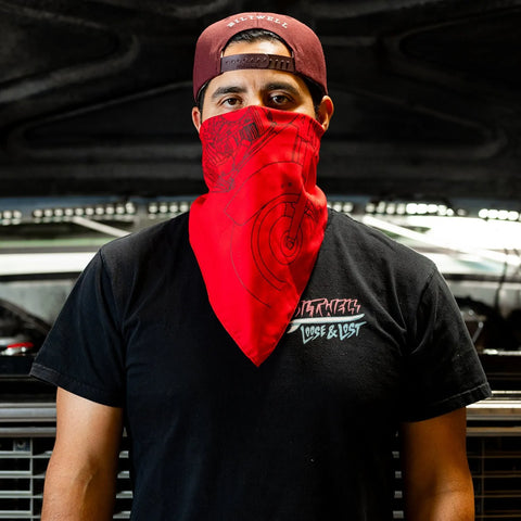 Biltwell Pan Bandana Red