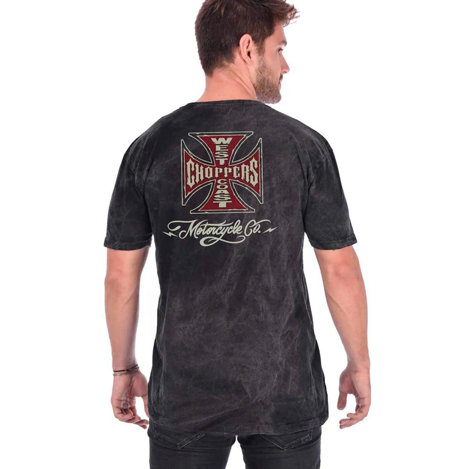 West Coast Choppers Motorcycle Co. Vintage T-Shirt Black Wash