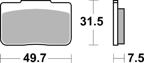 SBS Sintered Metal Rear Brake Pads BMW S 1000 HP4 Race 942LS